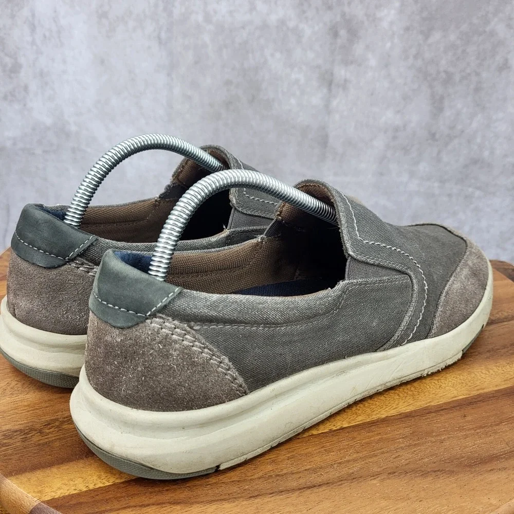 Dockers Sneakers‎ Mens 9.5 M Gray Suede Leather Loafers Slip On Shoes  Cahill
